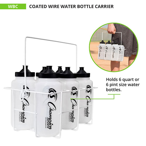 COATED WIRE WATER BOTTLE CARRIER