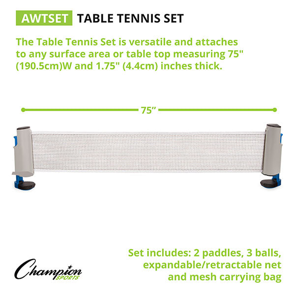 Anywhere Table Tennis Set