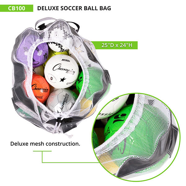 DELUXE SOCCER BALL BAG Champion Sports