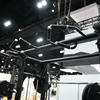 Thumbnail for Megatron Dual Adjustable Pulley / Smith Combo - Muscle D Fitness - Selectorized Weight Adjustment - Functional Pull-Up Bar - Dual Station