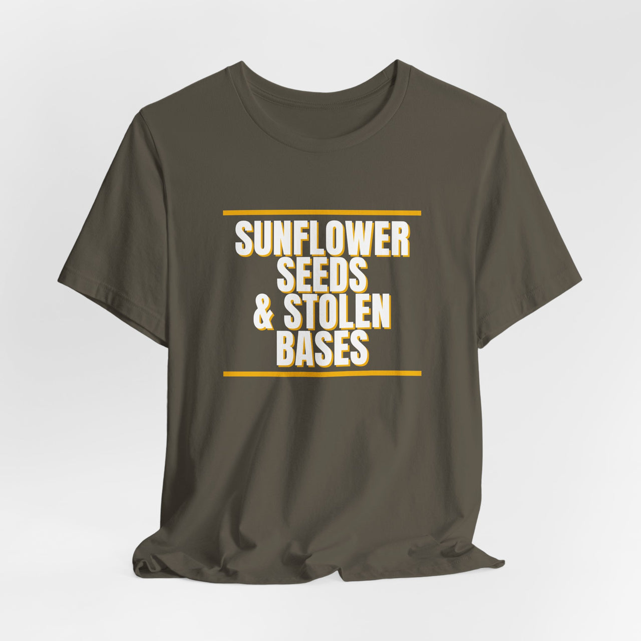 Sunflower Seeds & Stolen Bases — Baseball T-Shirt