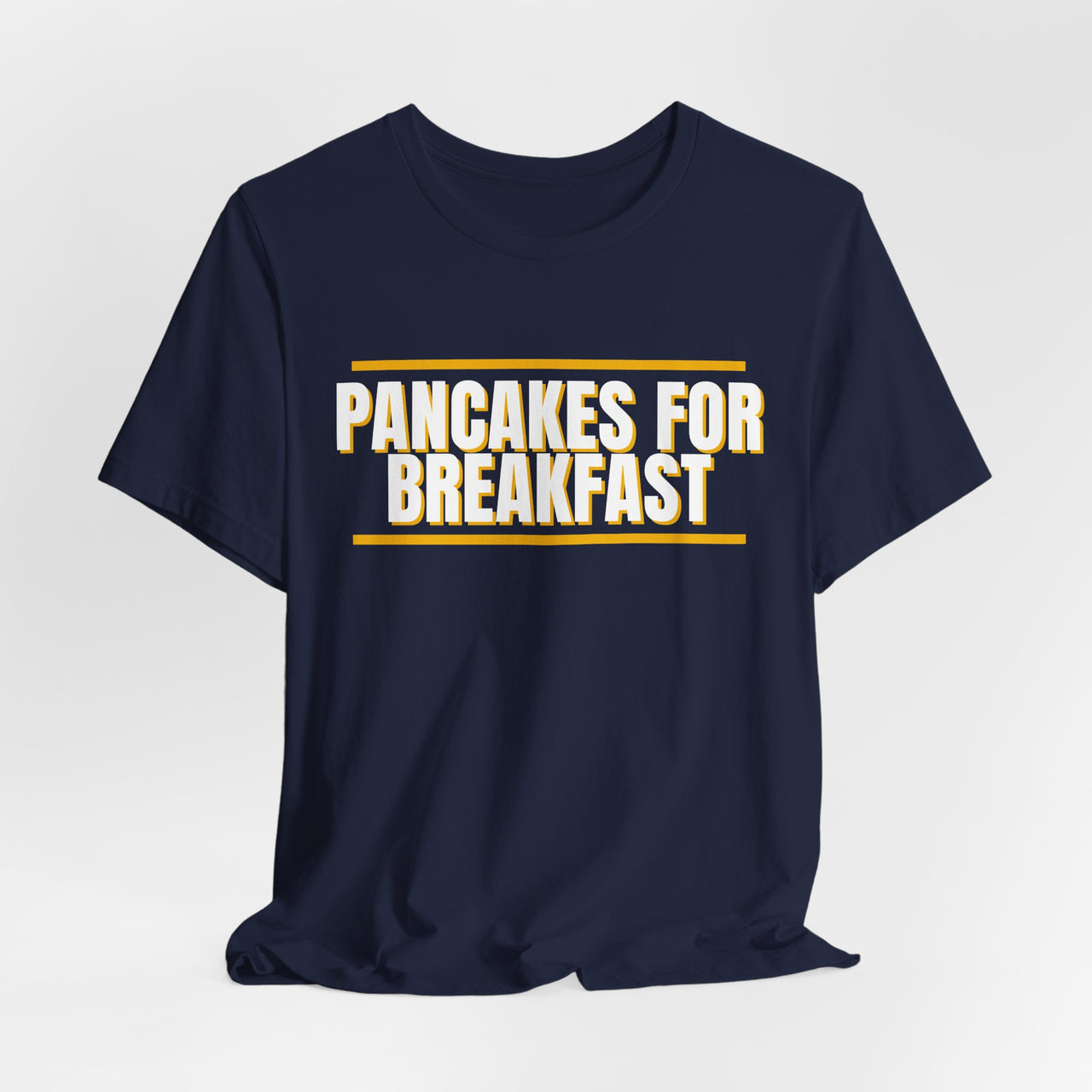 Pancakes For Breakfast — Football T-Shirt