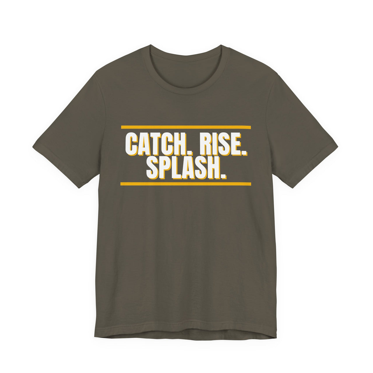 Catch. Rise. Splash. — Basketball T-Shirt