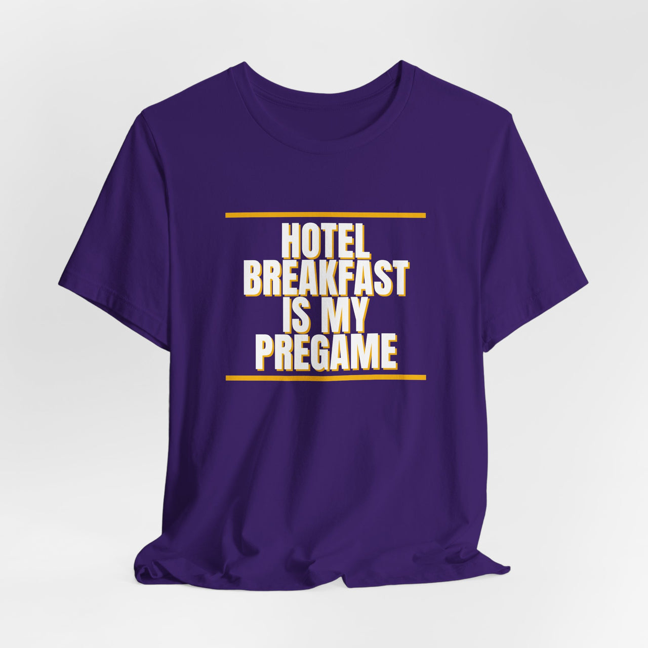 Hotel Breakfast Is My Pregame — Basketball T-Shirt