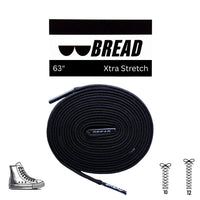 Thumbnail for Bread No-Tie Elastic Shoelaces – Shadow Black