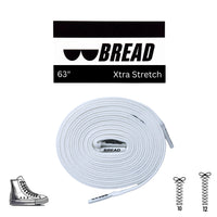 Thumbnail for Bread No-Tie Elastic Shoelaces – Cloud White