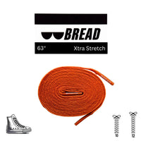 Thumbnail for Bread No-Tie Elastic Shoelaces – Coral Orange