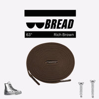Thumbnail for Bread No-Tie Elastic Shoelaces – Rich Brown