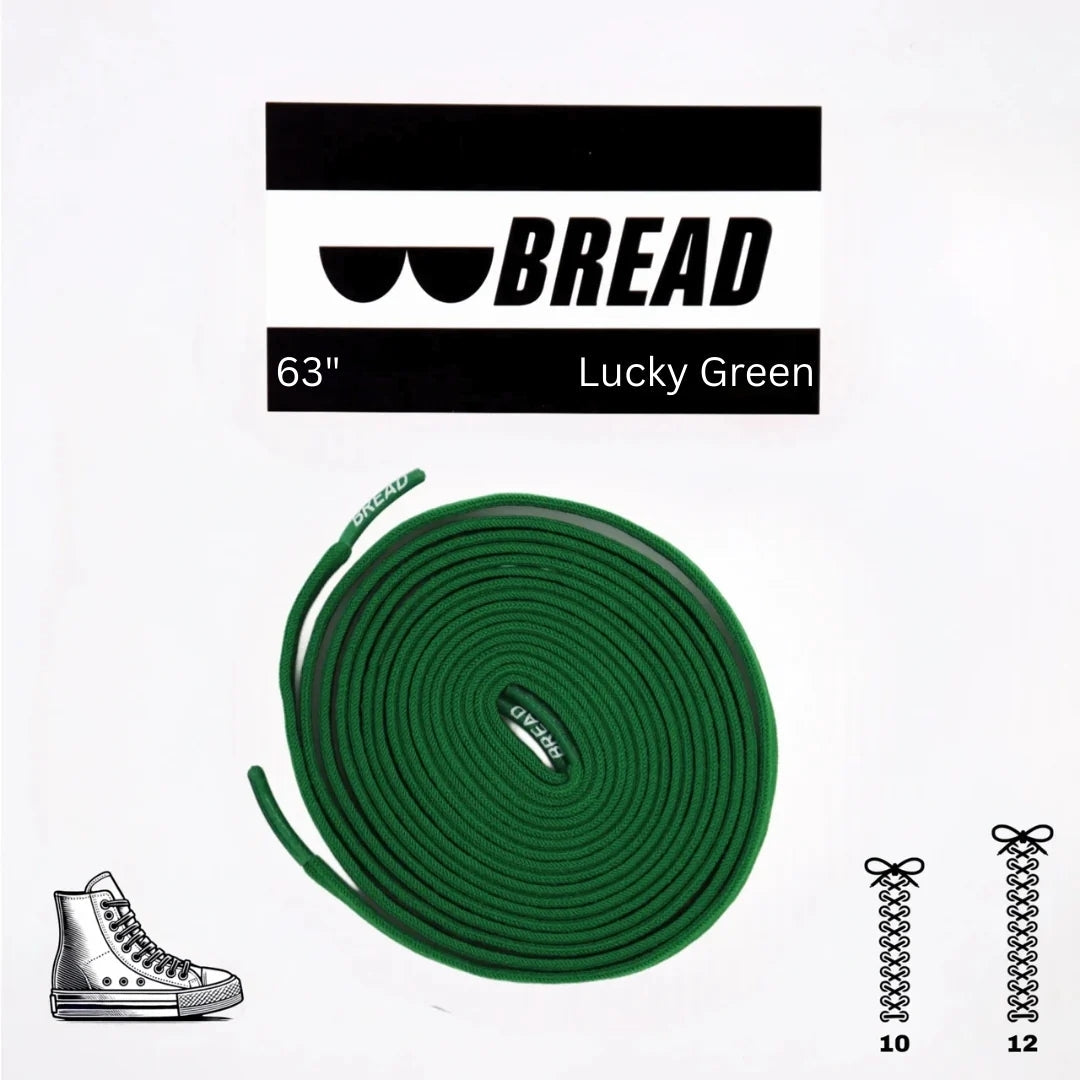 Bread No-Tie Elastic Shoelaces – Lucky Green