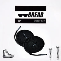 Thumbnail for Bread No-Tie Elastic Shoelaces – Shadow Black