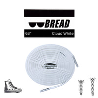Thumbnail for Bread No-Tie Elastic Shoelaces – Cloud White