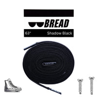 Thumbnail for Bread No-Tie Elastic Shoelaces – Shadow Black