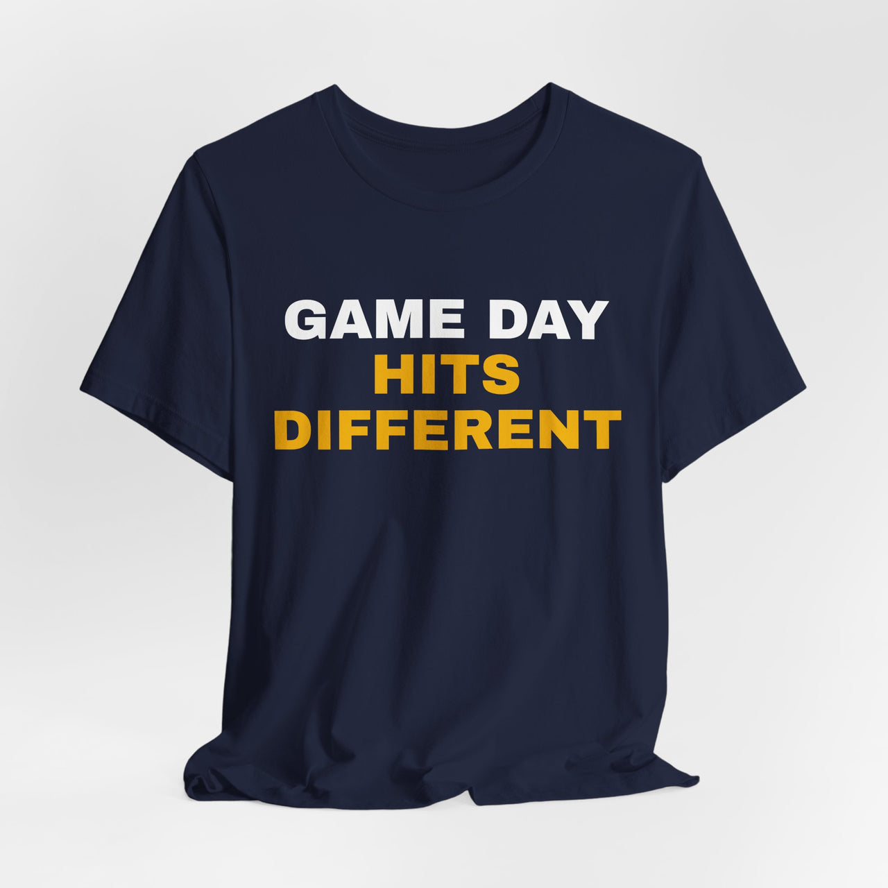 Game Day Hits Different — Football T-Shirt