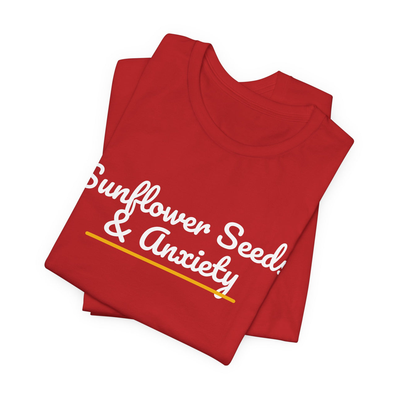 Sunflower Seeds & Anxiety — Baseball T-Shirt