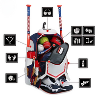 Thumbnail for Custom All-Star Utility Player Backpack | Baseball or Softball