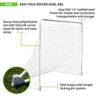 Thumbnail for EASY FOLD SOCCER GOAL HoopsKing