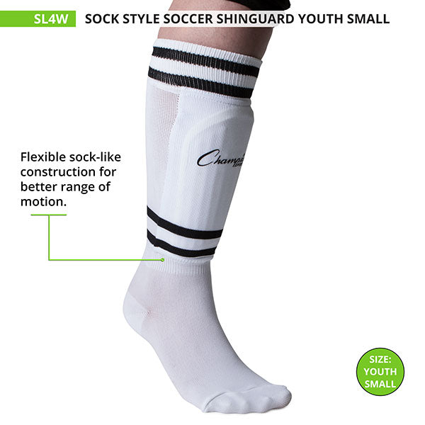 SOCK STYLE YOUTH SHIN GUARDS