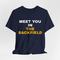 Thumbnail for Meet You In The Backfield — Football T-Shirt