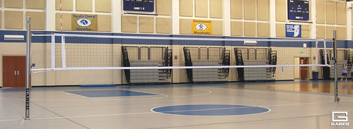 Collegiate One-Court Volleyball System, Less Floor Sleeves and Covers