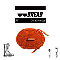 Thumbnail for Bread No-Tie Elastic Shoelaces – Coral Orange