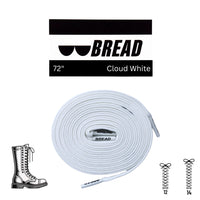 Thumbnail for Bread No-Tie Elastic Shoelaces – Cloud White