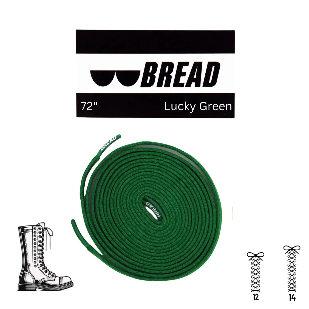Bread No-Tie Elastic Shoelaces – Lucky Green