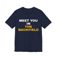 Thumbnail for Meet You In The Backfield — Football T-Shirt