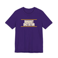 Thumbnail for Dugout Dictator — Baseball T-Shirt