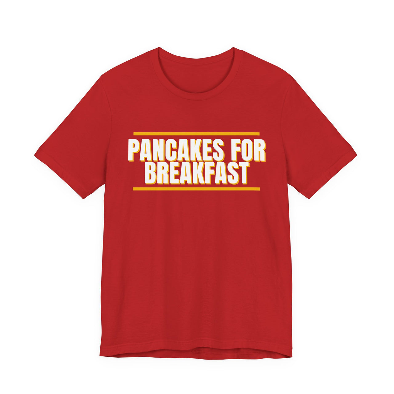 Pancakes For Breakfast — Football T-Shirt