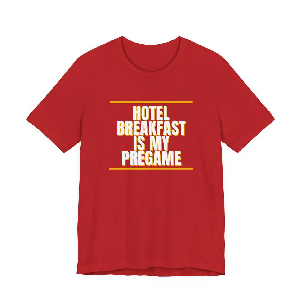 Hotel Breakfast Is My Pregame — Basketball T-Shirt