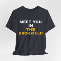 Thumbnail for Meet You In The Backfield — Football T-Shirt