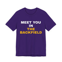 Thumbnail for Meet You In The Backfield — Football T-Shirt