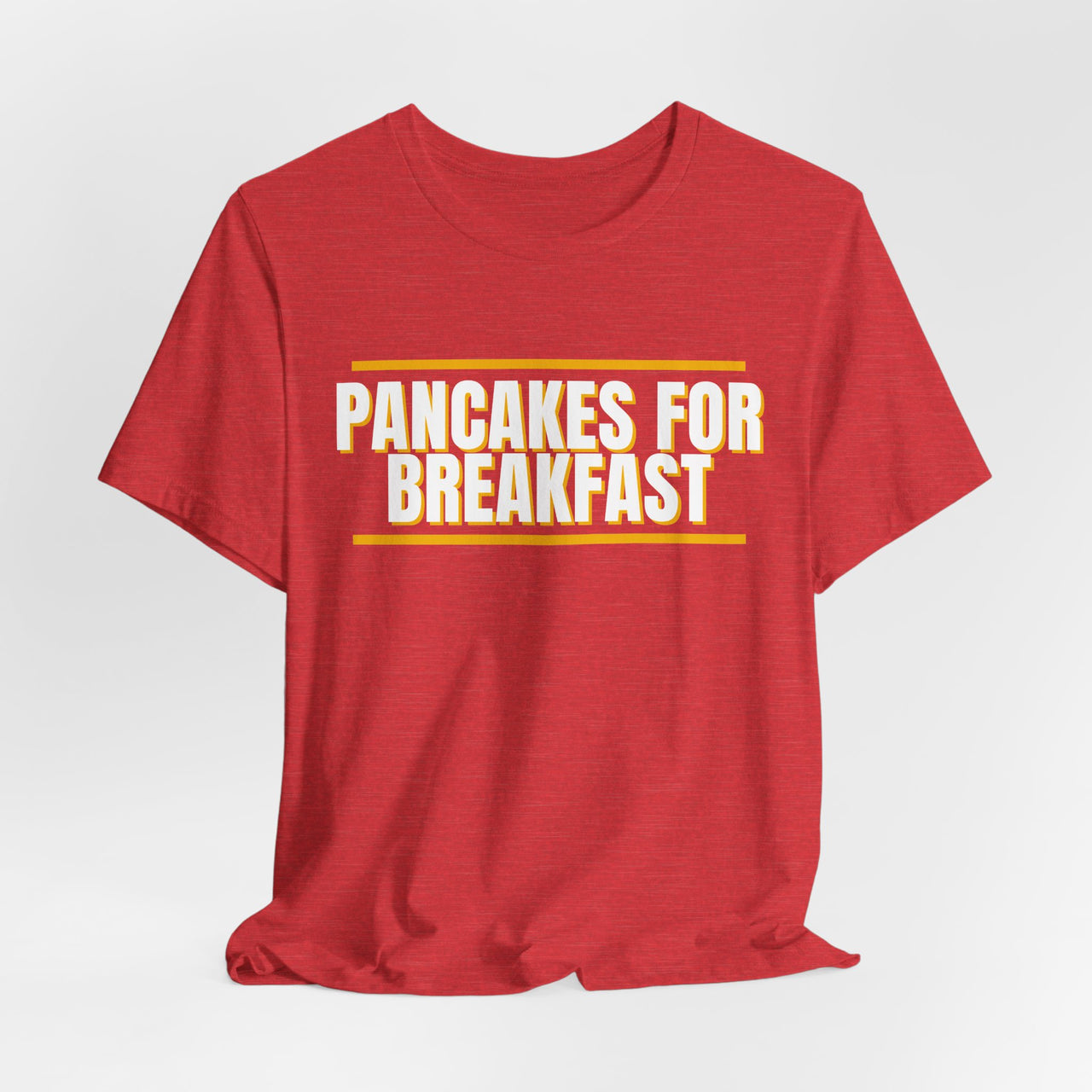 Pancakes For Breakfast — Football T-Shirt