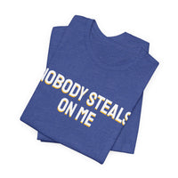 Thumbnail for Nobody Steals On Me — Baseball T-Shirt