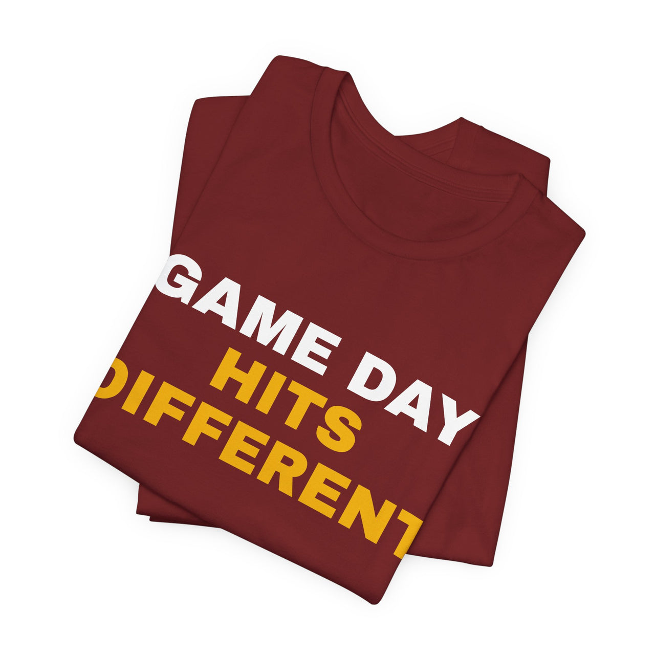 Game Day Hits Different — Football T-Shirt