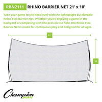 Thumbnail for RHINO FLEX BARRIER NET 21'x10'