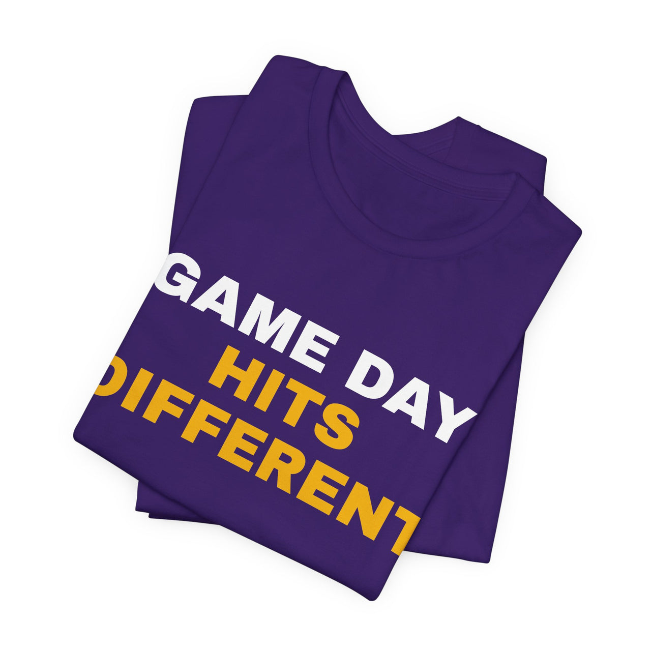 Game Day Hits Different — Football T-Shirt
