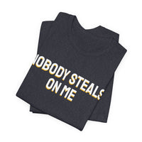 Thumbnail for Nobody Steals On Me — Baseball T-Shirt