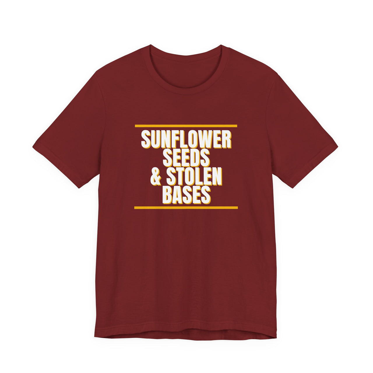 Sunflower Seeds & Stolen Bases — Baseball T-Shirt