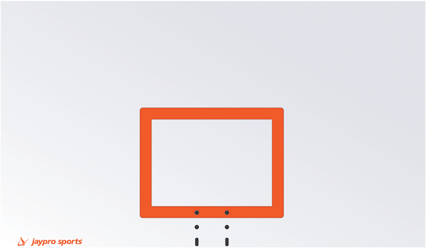 Backboard - 72 in. Steel with Target - Rectangle (Outdoor)