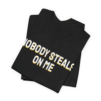 Thumbnail for Nobody Steals On Me — Baseball T-Shirt