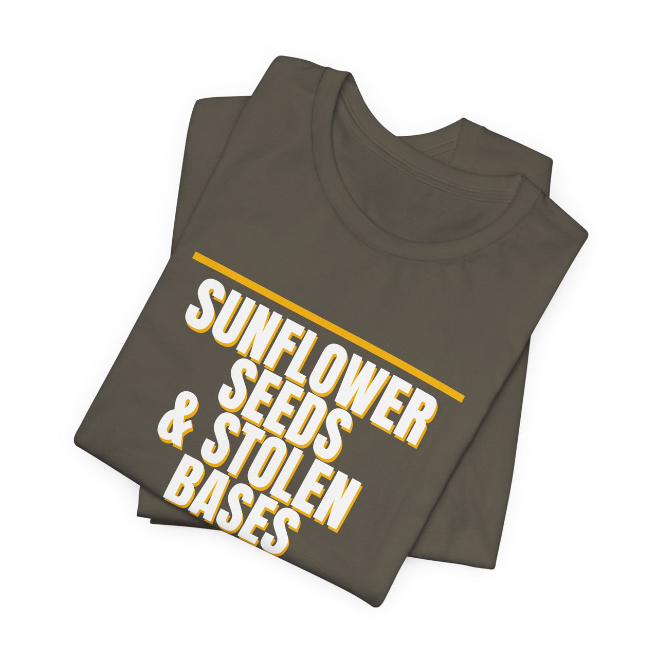 Sunflower Seeds & Stolen Bases — Baseball T-Shirt