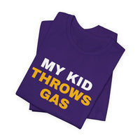Thumbnail for My Kid Throws Gas — Baseball T-Shirt