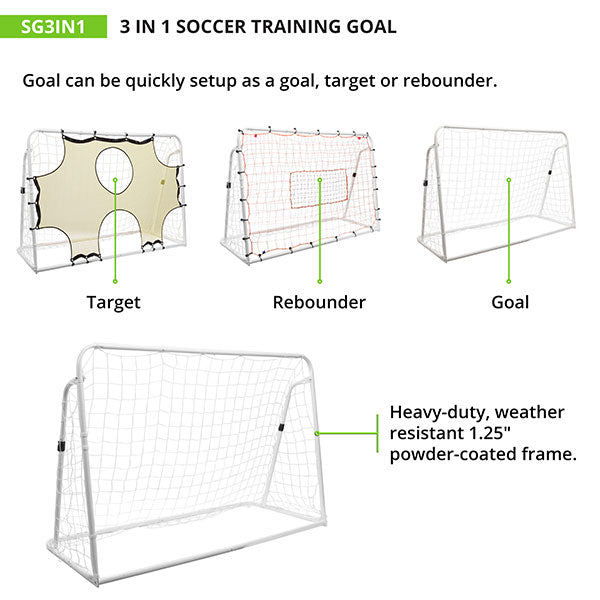 3-IN-1 SOCCER TRAINING GOAL