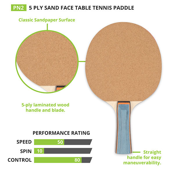 Sand Faced Table Tennis Paddle