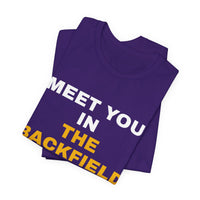 Thumbnail for Meet You In The Backfield — Football T-Shirt