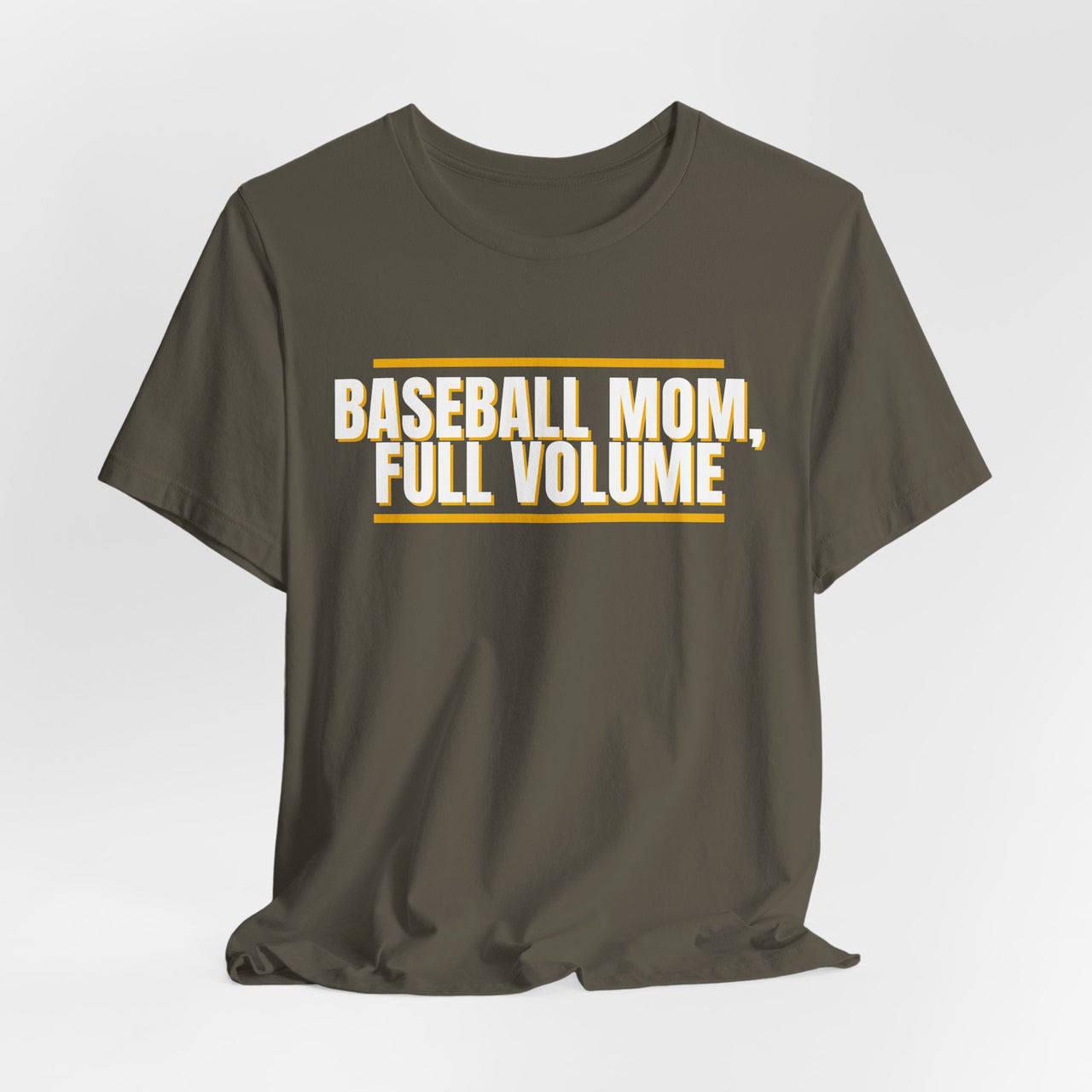 Baseball Mom, Full Volume — Baseball T-Shirt