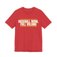 Thumbnail for Baseball Mom, Full Volume — Baseball T-Shirt