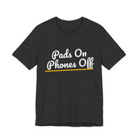 Thumbnail for Pads On Phones Off — Football T-Shirt