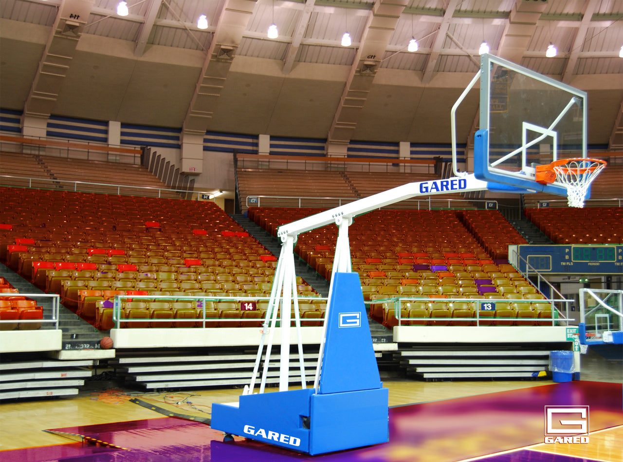 Hoopmaster Collegiate Portable Basketball Backstop, 8' Boom
